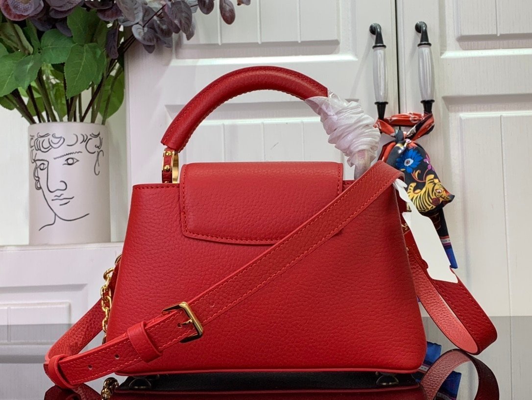 Louis Vuitton LV My Capucines Red Bag - Image 8