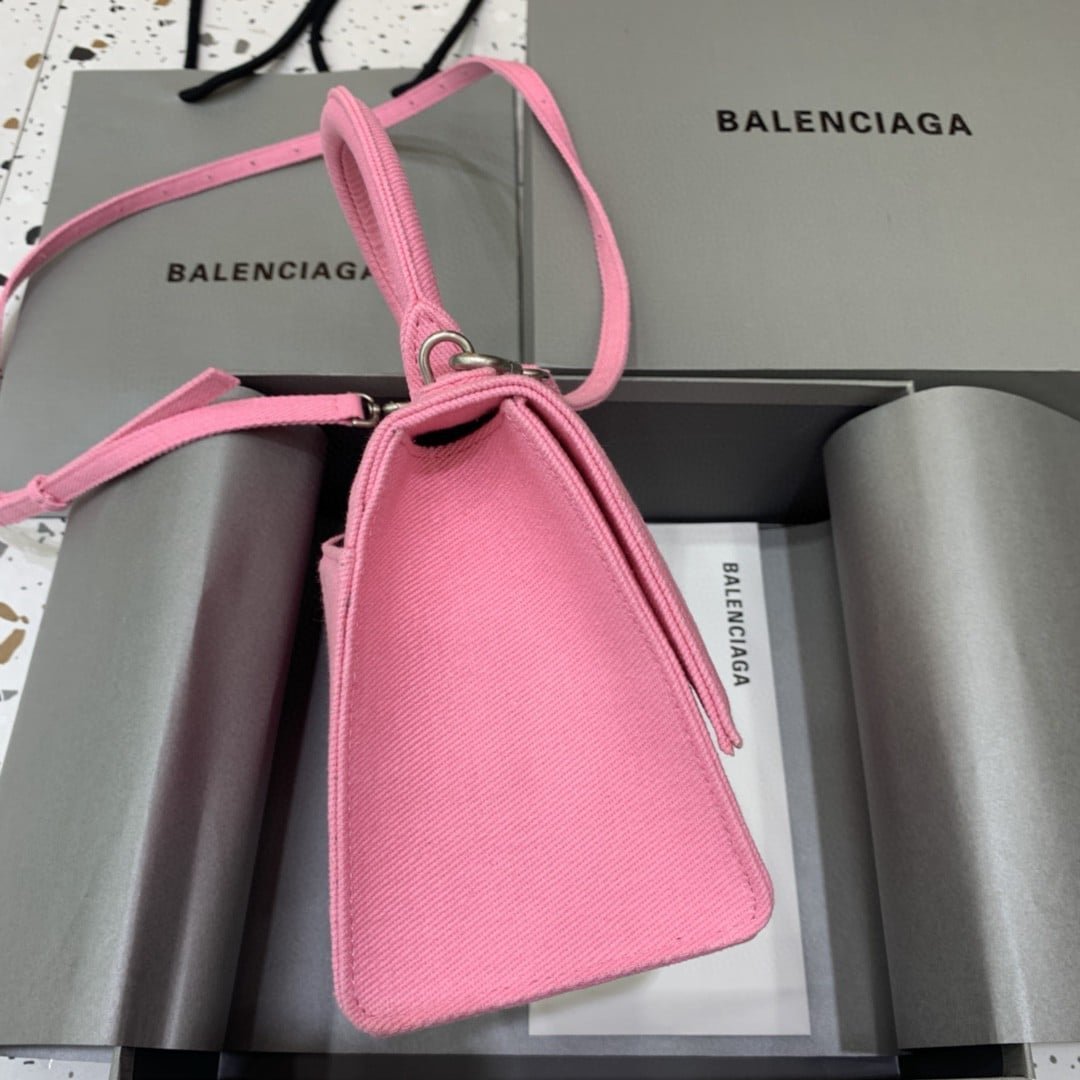Balenciaga Hourglass Top Handle Denim Bag - Image 6