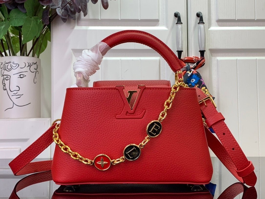 Louis Vuitton LV My Capucines Red Bag