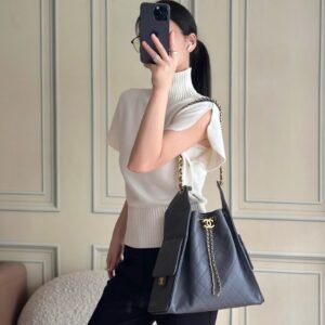 Chanel 25 Small Black Handbag