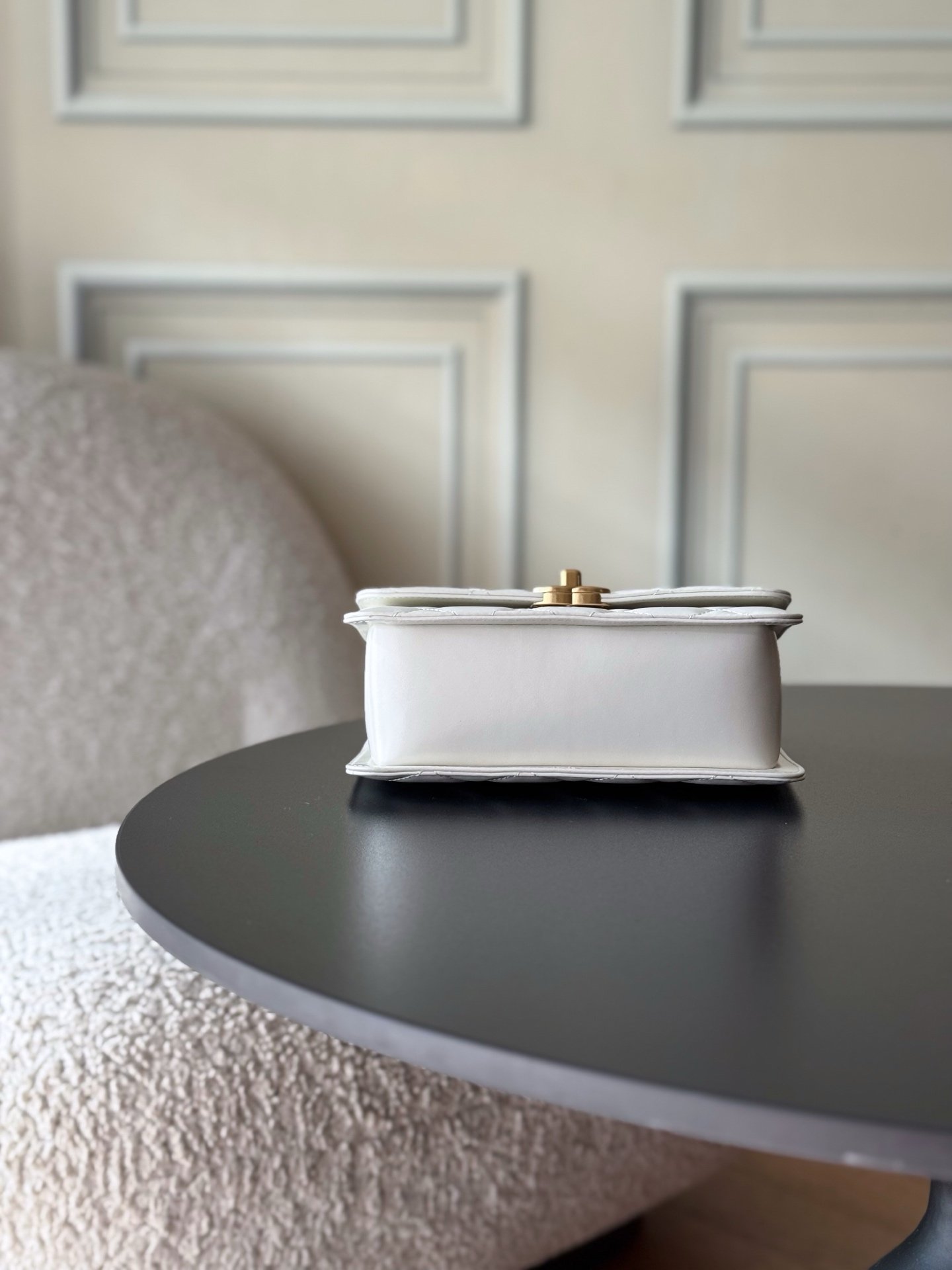Chanel Perfect Fit Flap White Bag - Image 3