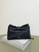 Dior Bow White Black – Ivory Lambskin