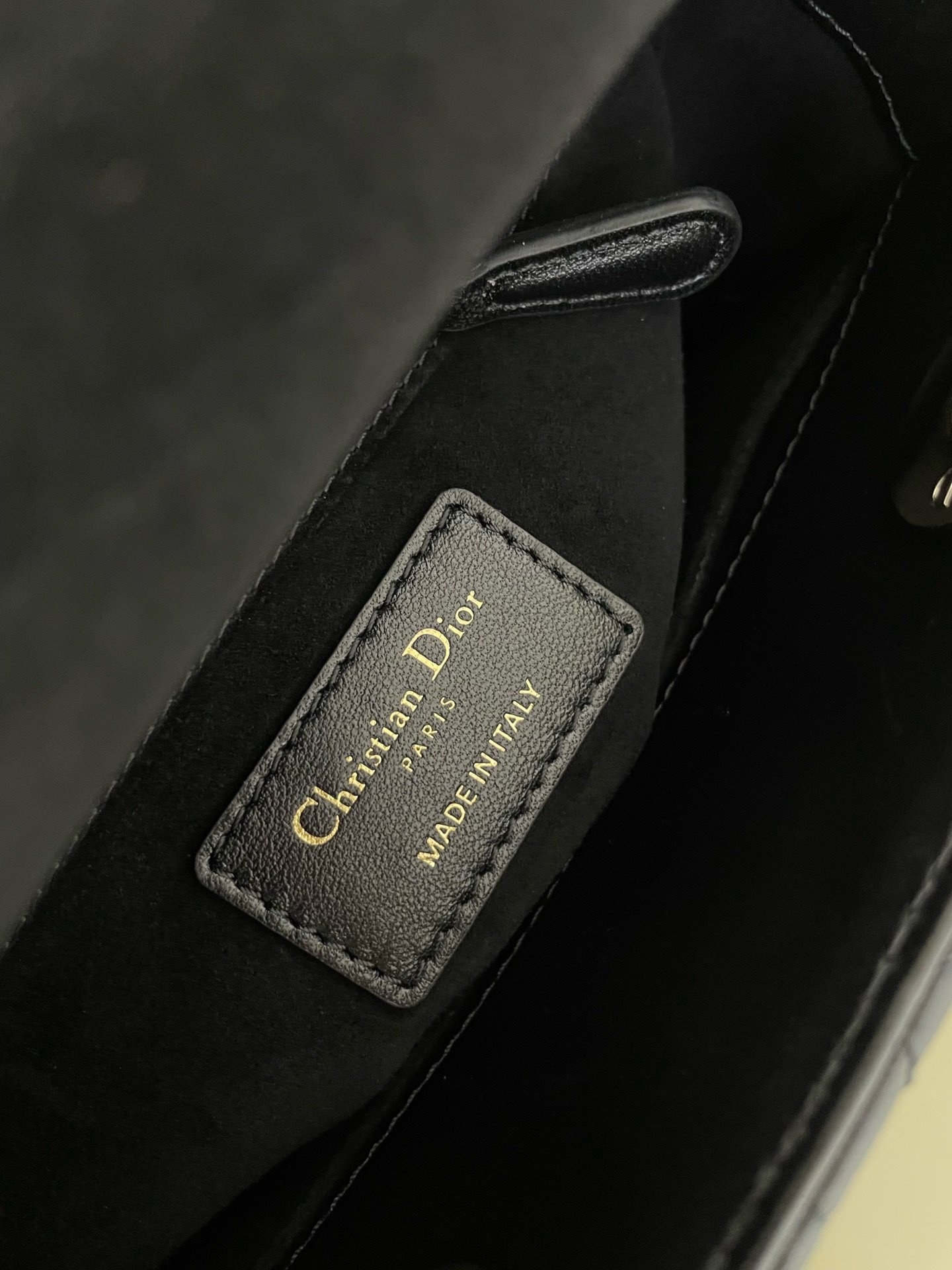 Dior Medium Lady Dior Black Lambskin Bag - Image 5