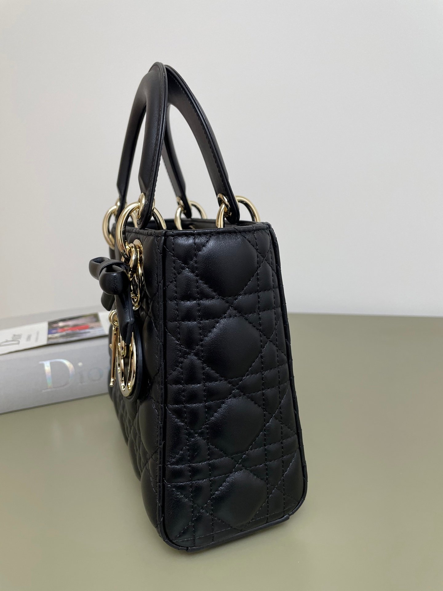 Dior Mini Lady Dior White Lambskin Bag