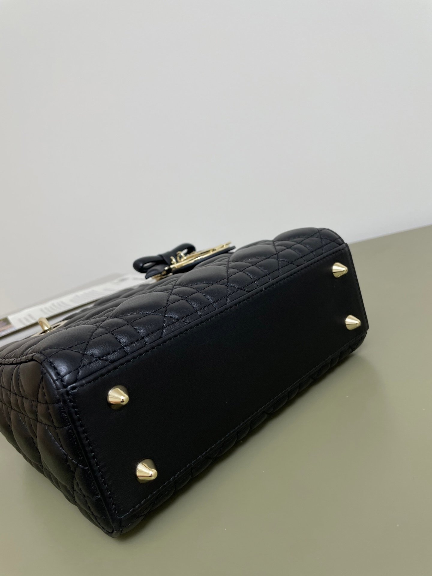 Dior Medium Lady Dior Black Lambskin Bag - Image 10