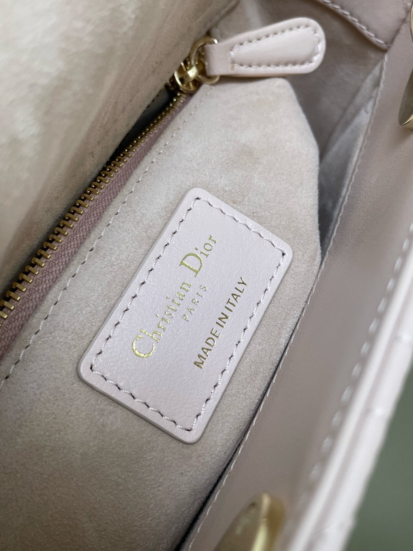 Dior Medium Lady Dior Poweder Pink Lambskin Bag - Image 3