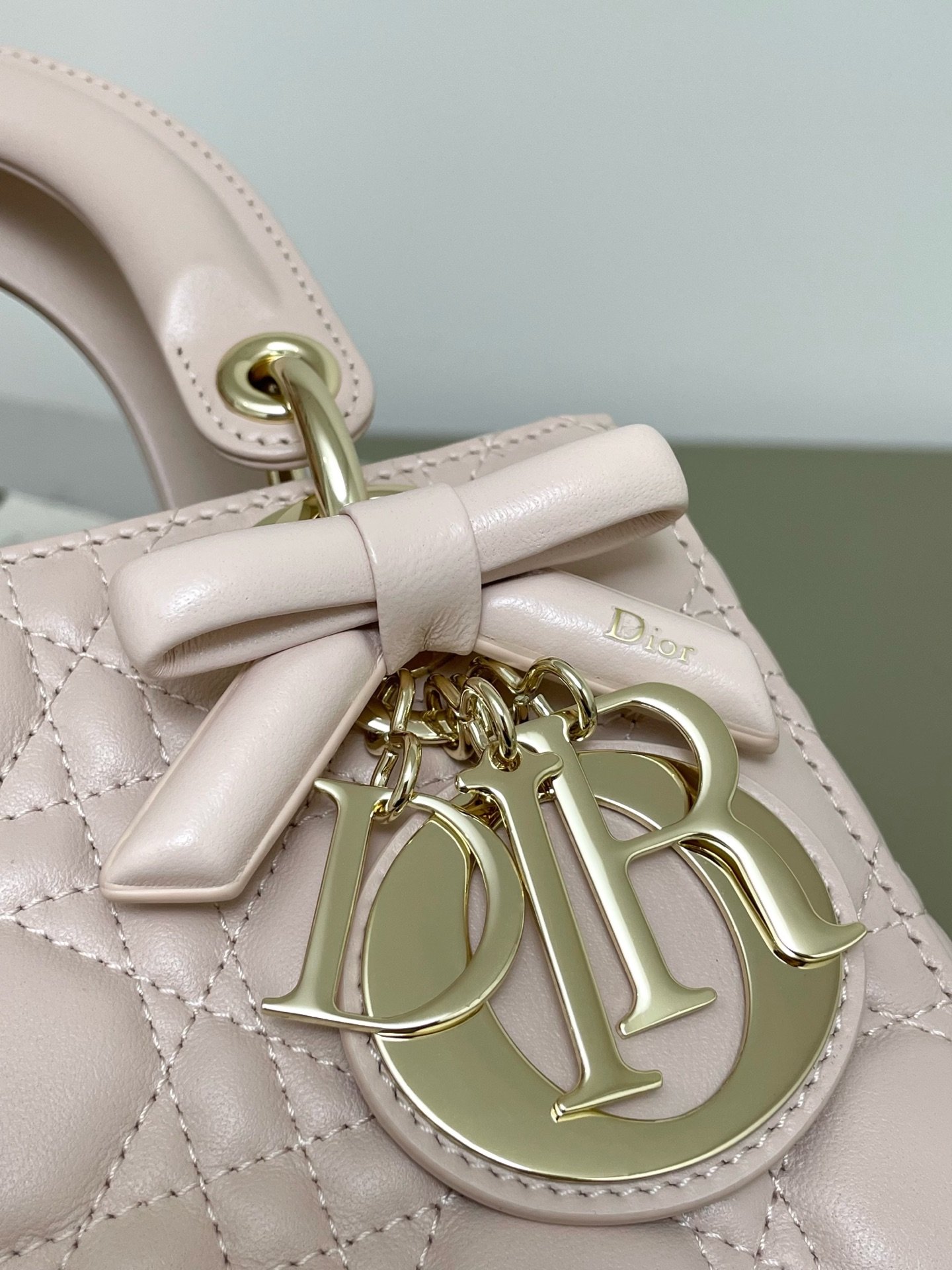 Dior Medium Lady Dior Poweder Pink Lambskin Bag - Image 10