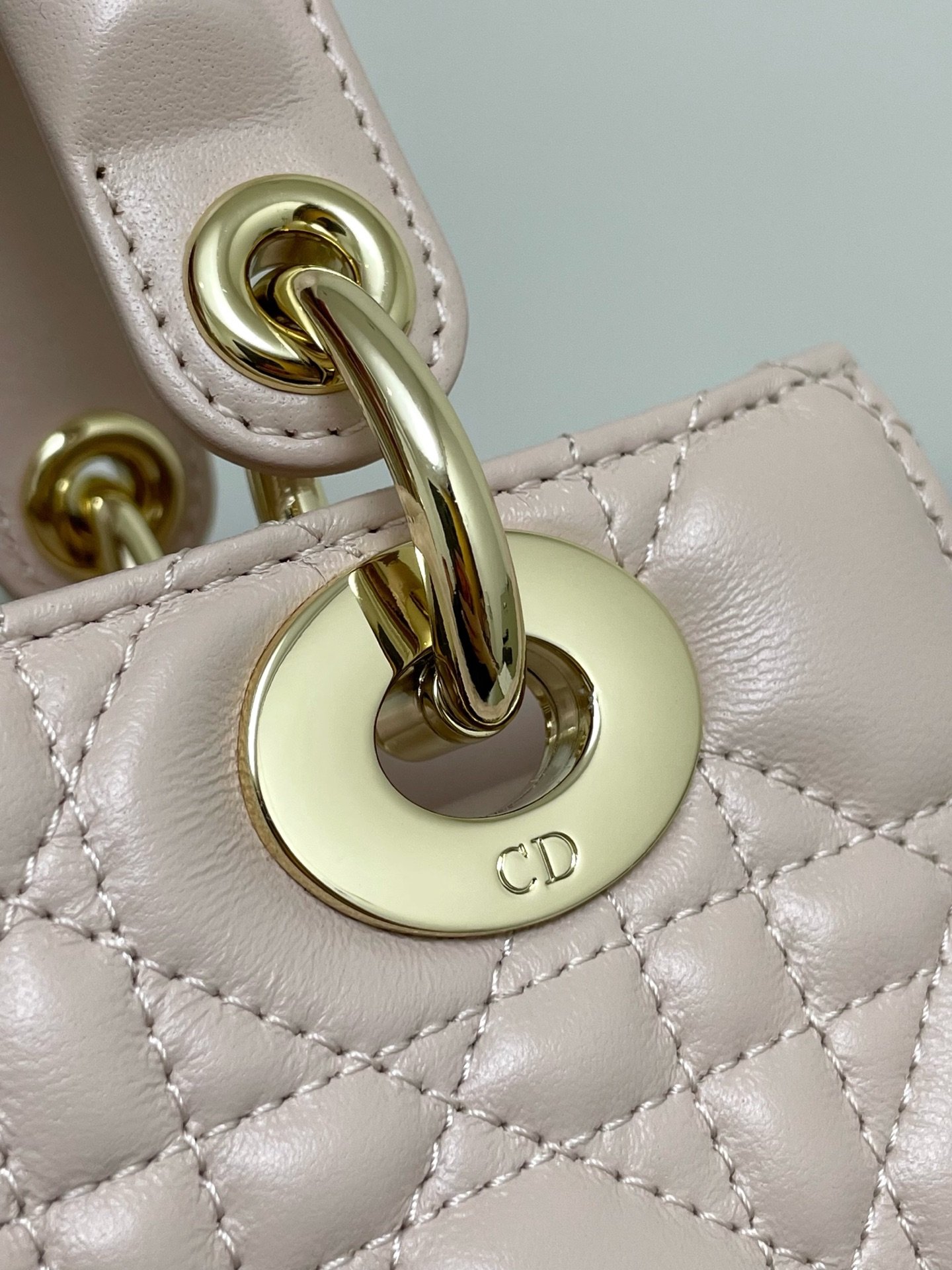 Dior Medium Lady Dior Poweder Pink Lambskin Bag