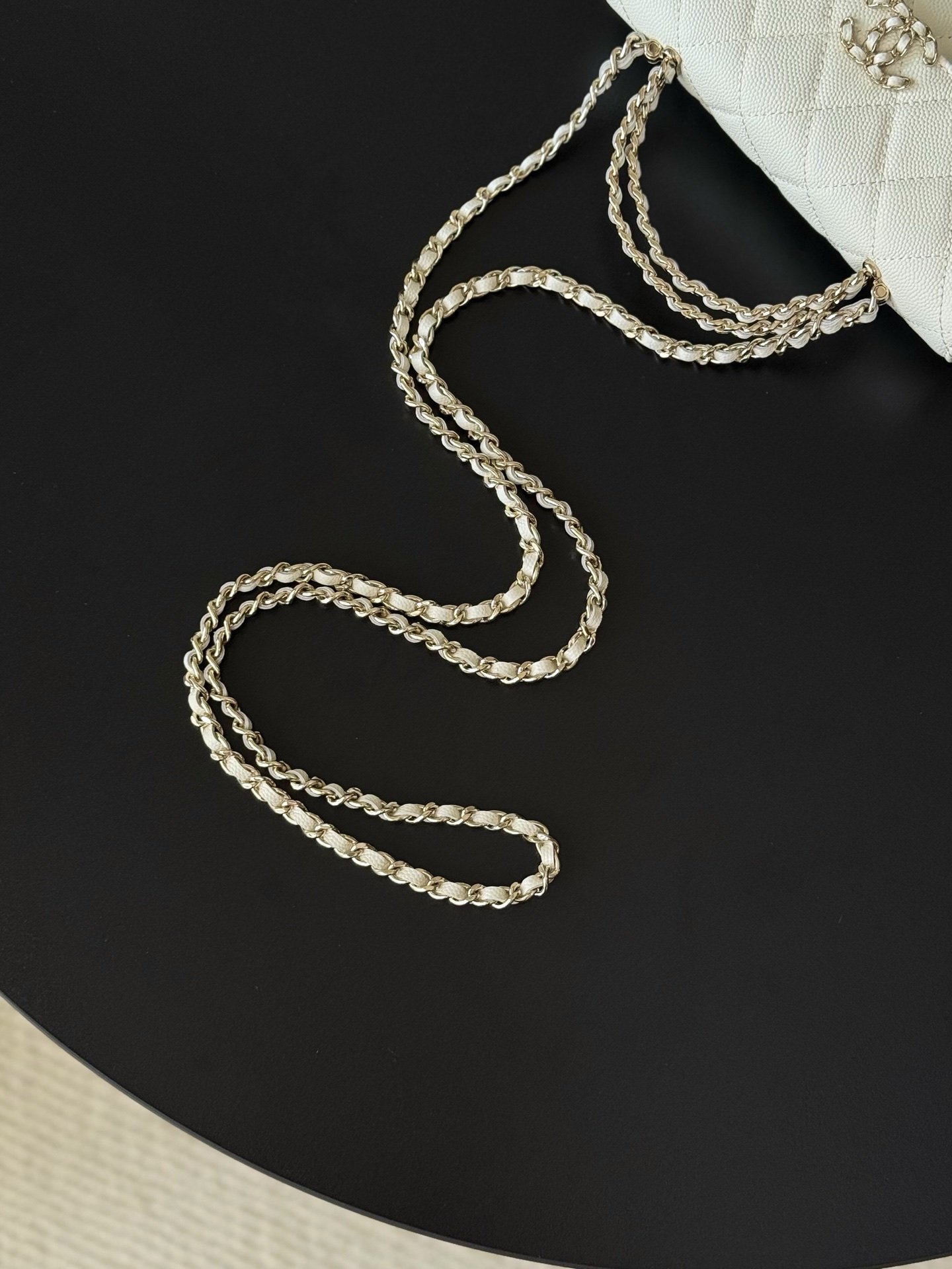 Chanel 25S Cross Handle Kelly Chain Bag – white - Image 11