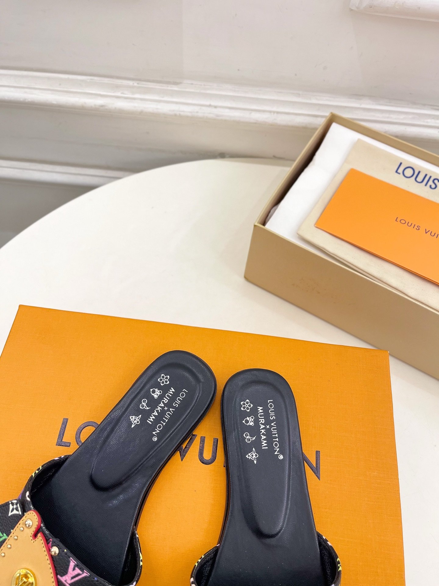 Louis Vuitton LV Frame Flat Mules – Black - Image 7