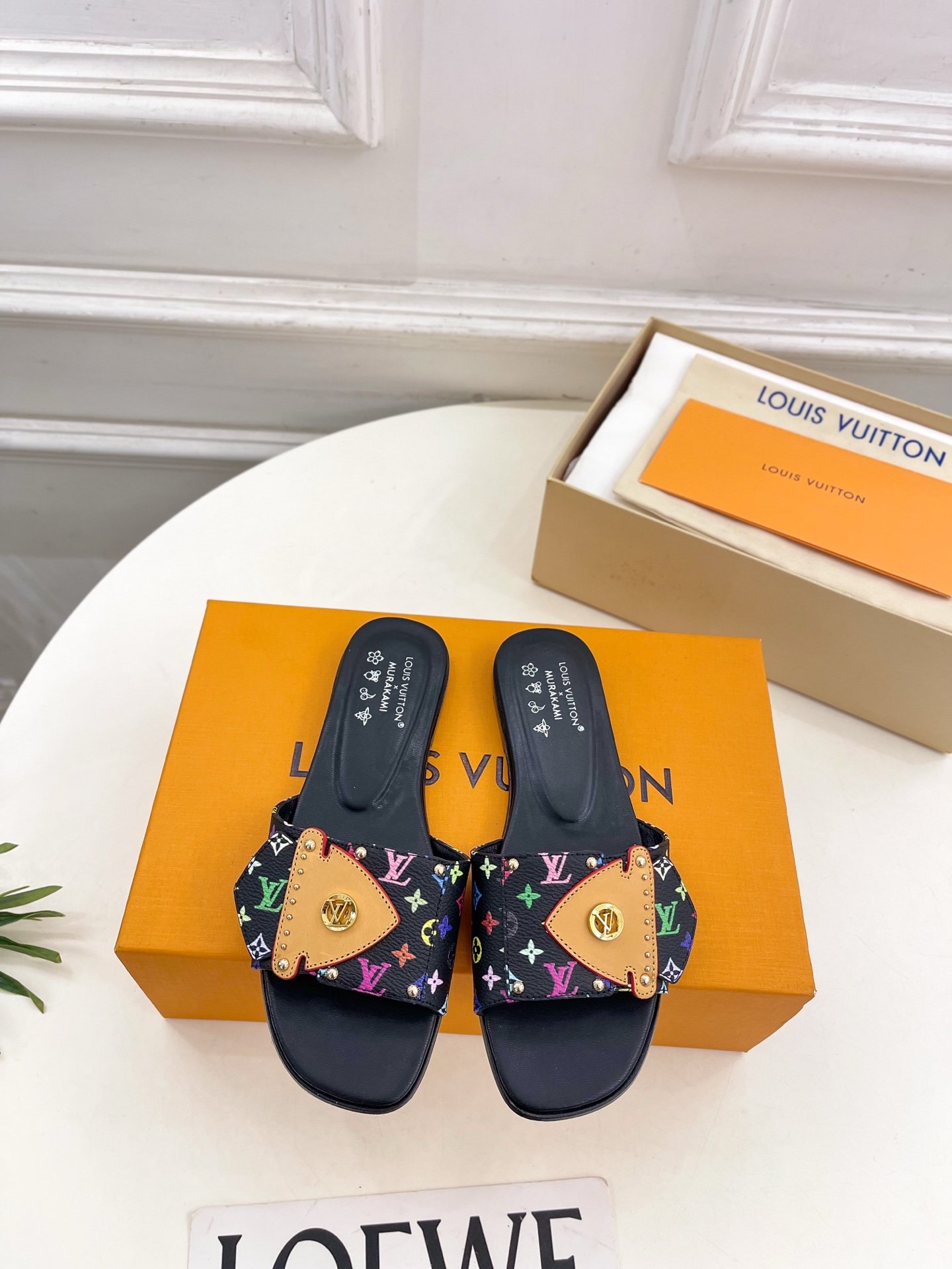 Louis Vuitton LV Frame Flat Mules – Black - Image 8