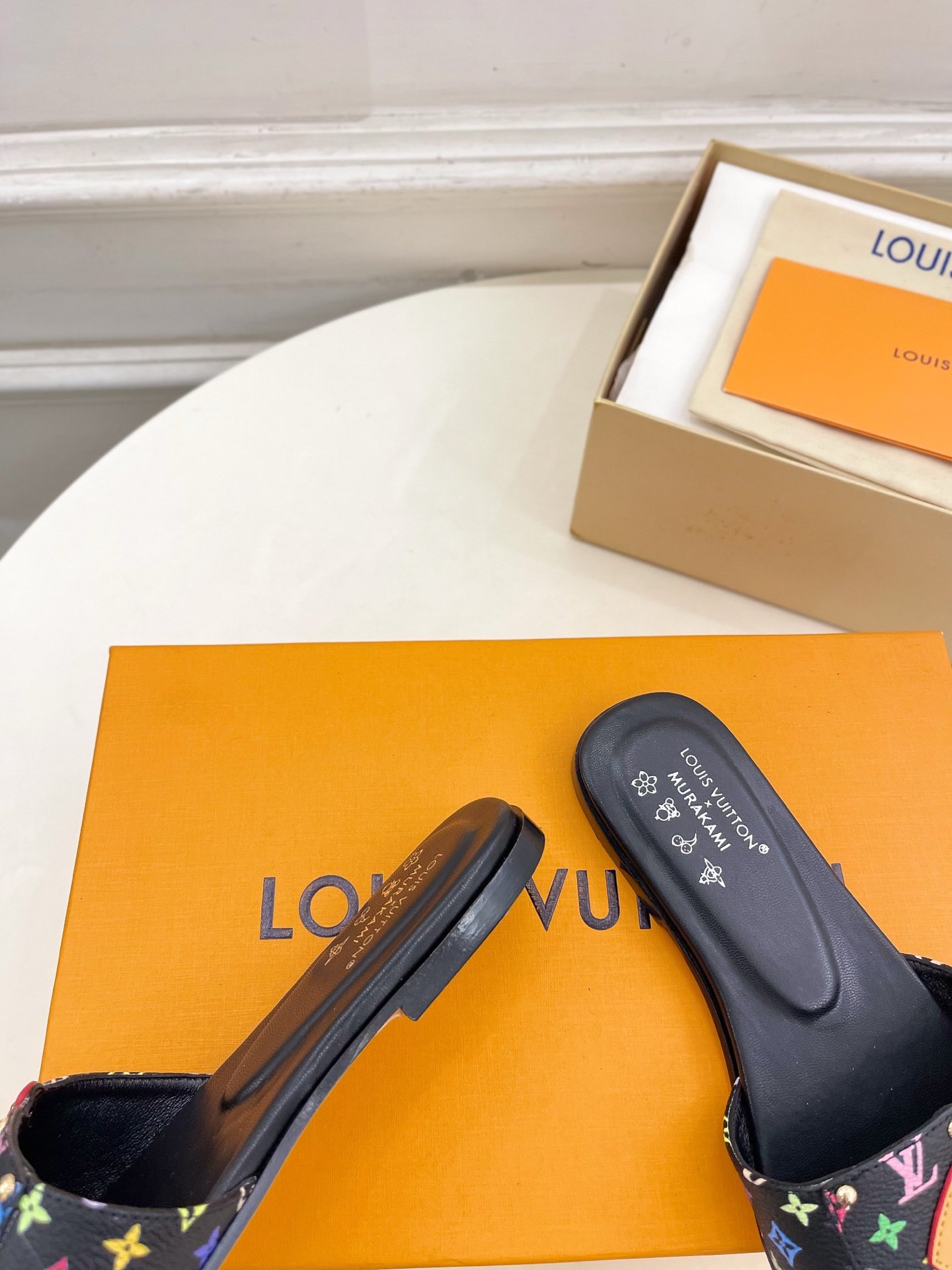 Louis Vuitton LV Frame Flat Mules – Black - Image 4