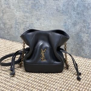 Saint Laurent Jamie Mini Leather Crossbody Bag in black