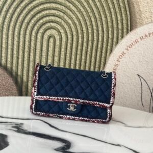 Chanel denim flap bag.